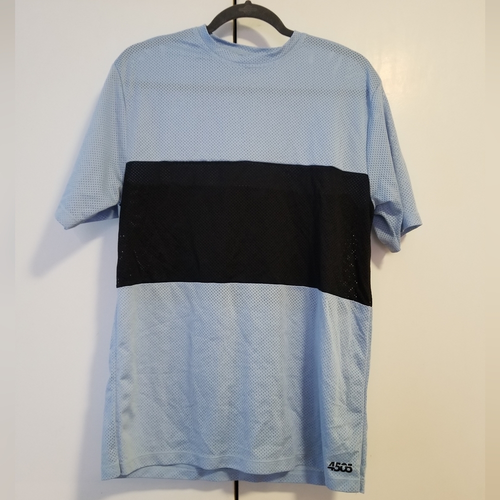 Jersey Mesh Color-Blocked Tee